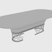 3D modeli Yemek masası CLAIRMONT TABLO (250x110xH74) - önizleme