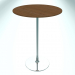 3d model Restaurant table round (RR10 Chrome HM12, Ø800 mm, H1100 mm, round base) - preview