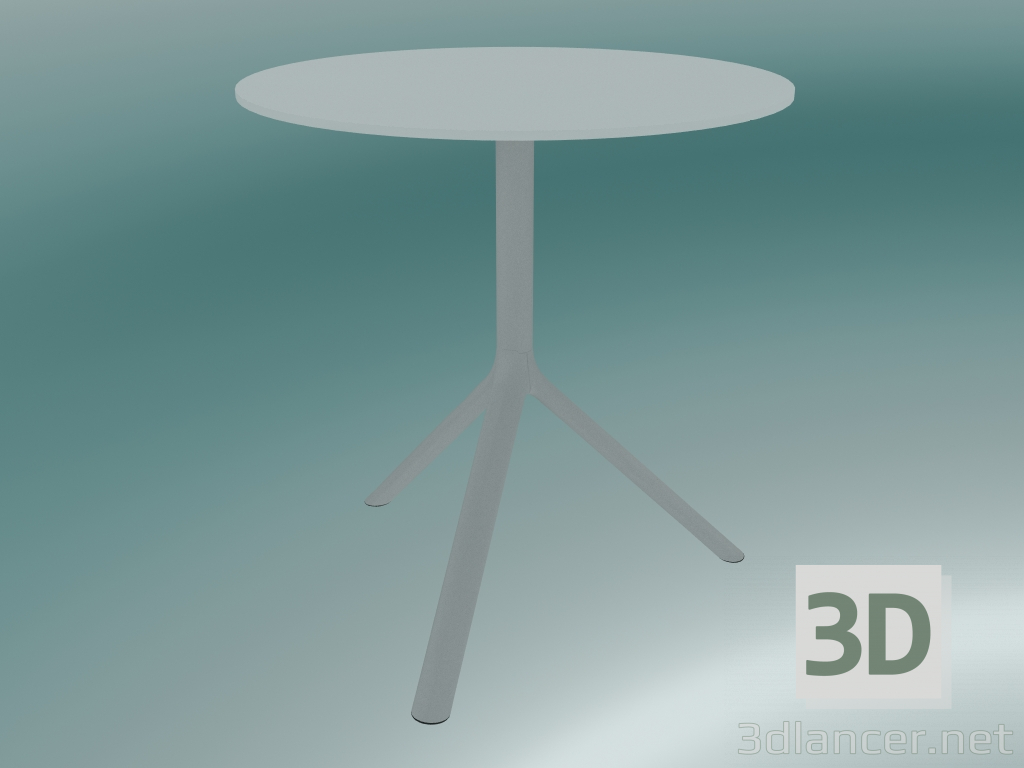 3D Modell Tisch MIURA (9590-01 (Ø70cm), H 73cm, weiß, weiß) - Vorschau