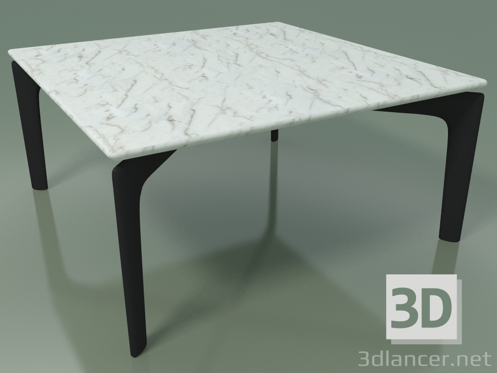 modello 3D Tavolo quadrato 6716 (H 28.5 - 60x60 cm, Marmo, V44) - anteprima