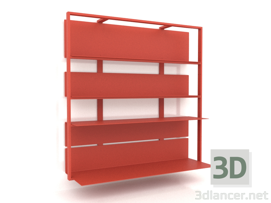 Modelo 3d Sistema de estantes (composição 03) - preview