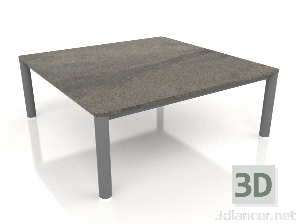 modello 3D Tavolino 94×94 (Antracite, DEKTON Radio) - anteprima