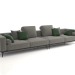 3d model Blokus sofa module (CL 2 CR 2) - preview