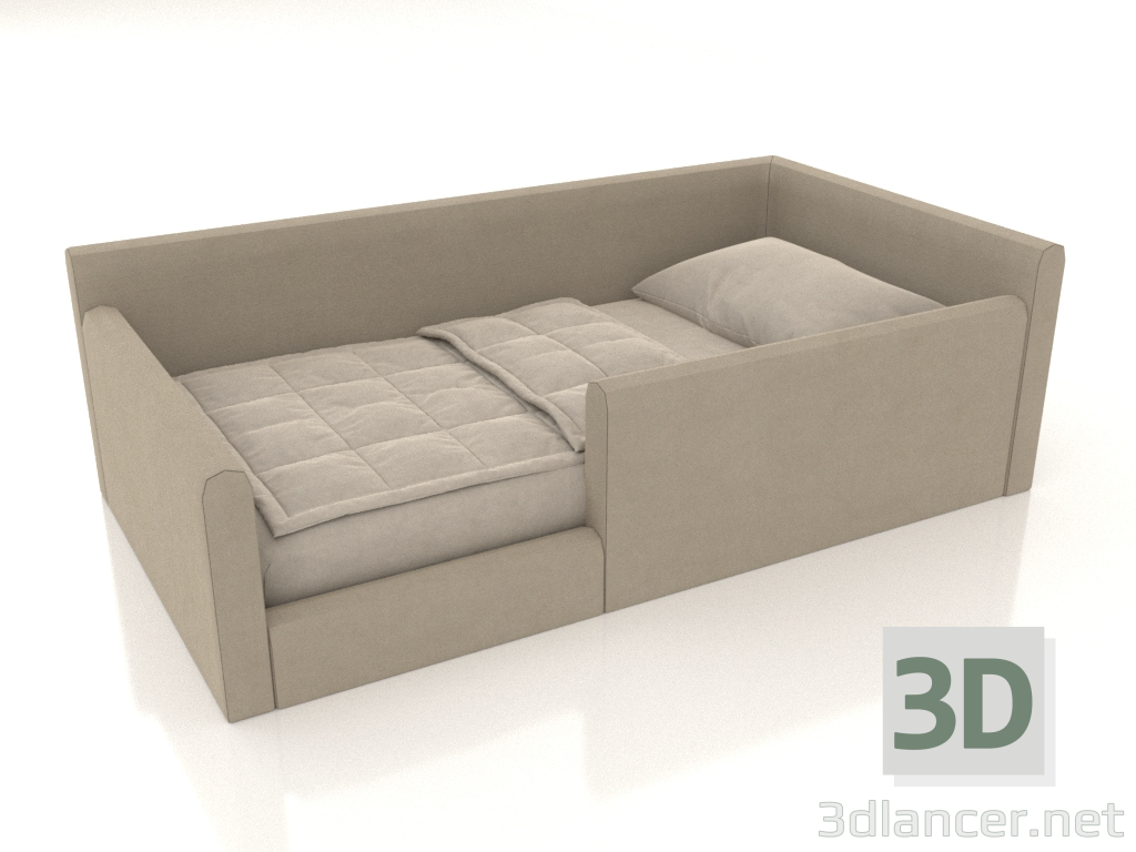 modello 3D Letto per bambini Chiaro 2200x1200x700 mm (opzione 1) - anteprima modello 3D Letto per bambini Chiaro 2200x1200x700 mm (opzione 1) - anteprima