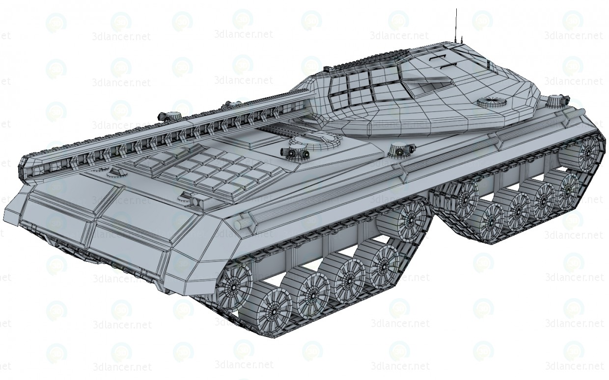 modelo 3D tanque futurista "Marca" - escuchar modelo 3D tanque futurista "Marca" - escuchar