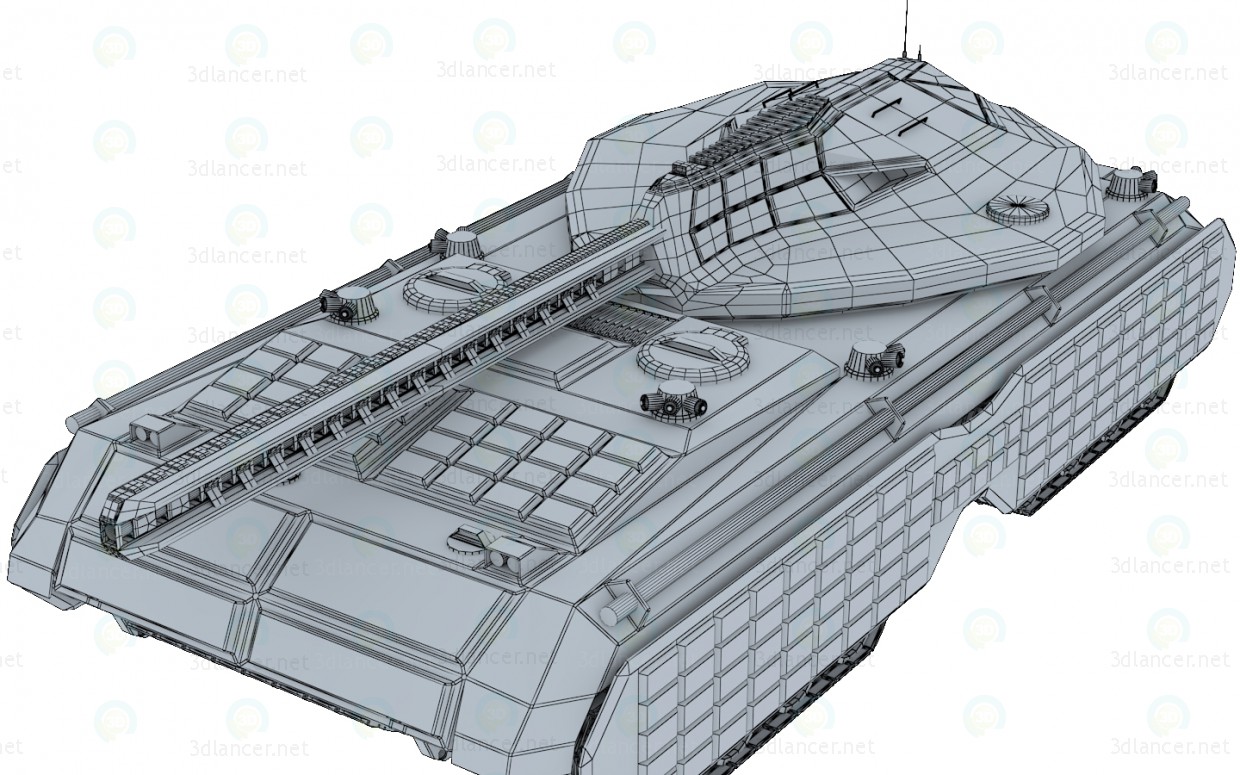 modelo 3D tanque futurista "Marca" - escuchar modelo 3D tanque futurista "Marca" - escuchar