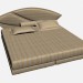 3D Modell Doppel Bett GINEVRA - Vorschau
