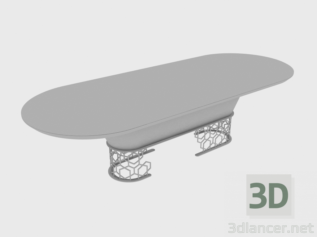 3D Modell Esstisch CLAIRMONT TABLE (280x110xH74) - Vorschau
