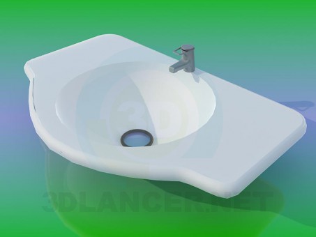 3d model Washbasin - preview 3d model Washbasin - preview