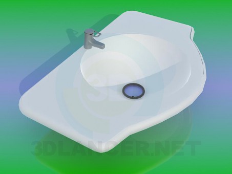 3d model Washbasin - preview 3d model Washbasin - preview
