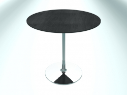Table de restaurant ronde (RR20 Chrome CER3, Ø800 mm, H740 mm, base ronde)