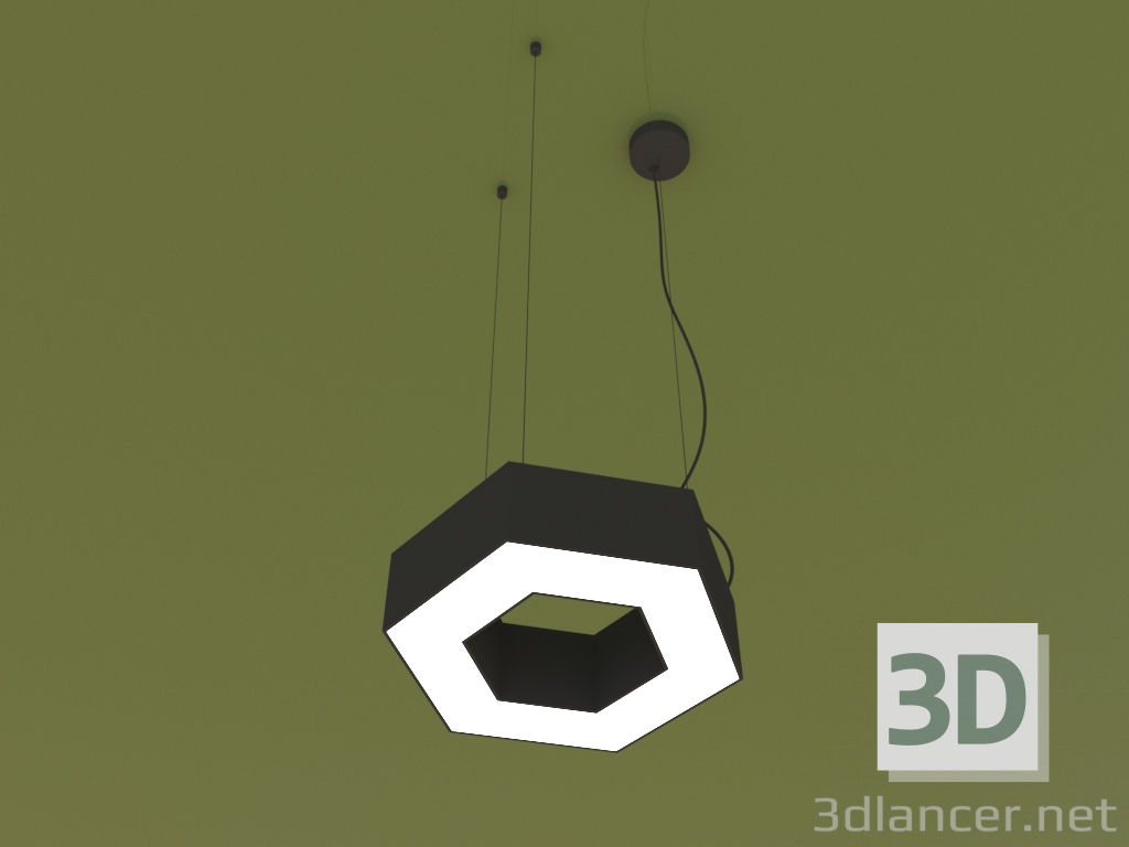 modèle 3D Lampe HEXAGONE (260 mm) - preview