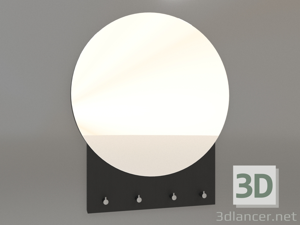 3D modeli Kancalı ayna ZL 10 (500x600, ahşap siyah) - önizleme
