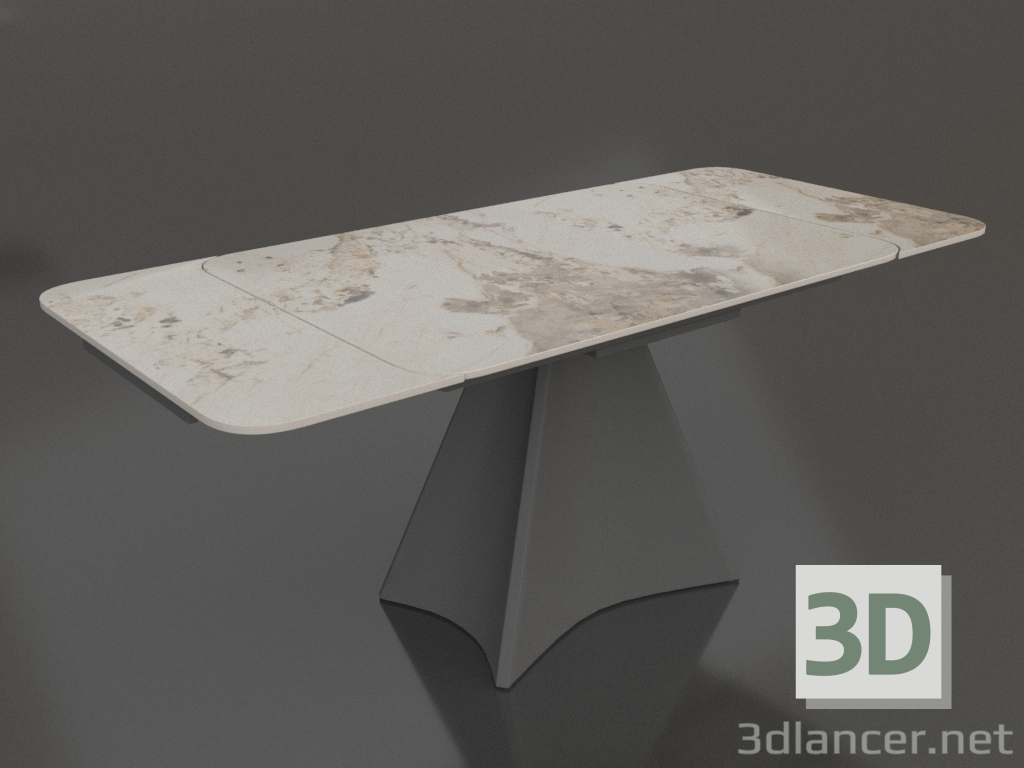 3d model Folding table Granada 120-180 (light ceramics) - preview