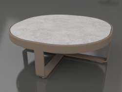 गोल कॉफी टेबल Ø90 (डेकटन क्रेटा, कांस्य)