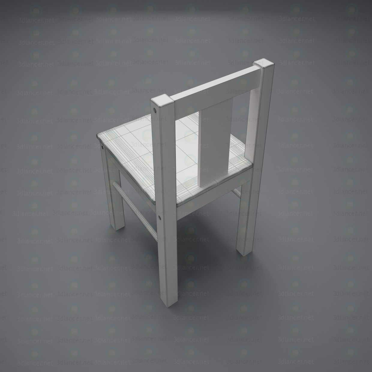 3d model kids chair kritter - preview 3d model kids chair kritter - preview