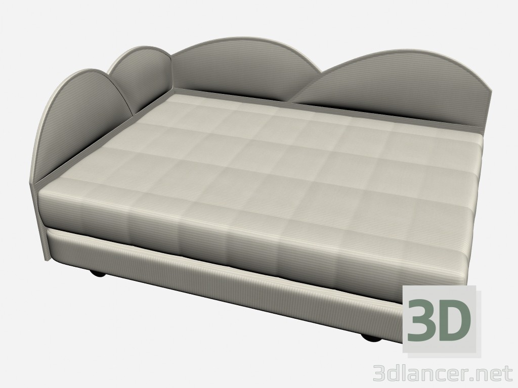 3d модель Ліжко ДЖІНІ – превью