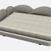 3d модель Ліжко ДЖІНІ – превью