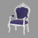 3d model Chair with armrests in Art Deco style - preview