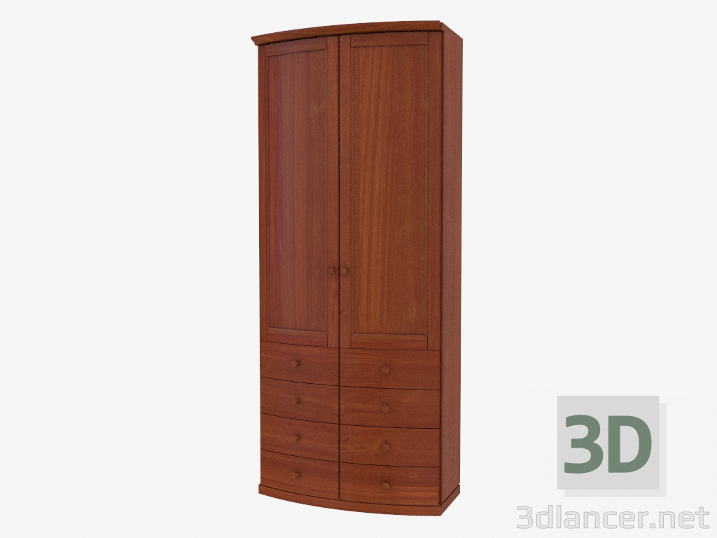 3d model Double-winged wardrobe (4821-51) - preview