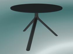 Table MIURA (9590-51 (Ø70cm), H 50cm, noir, noir)