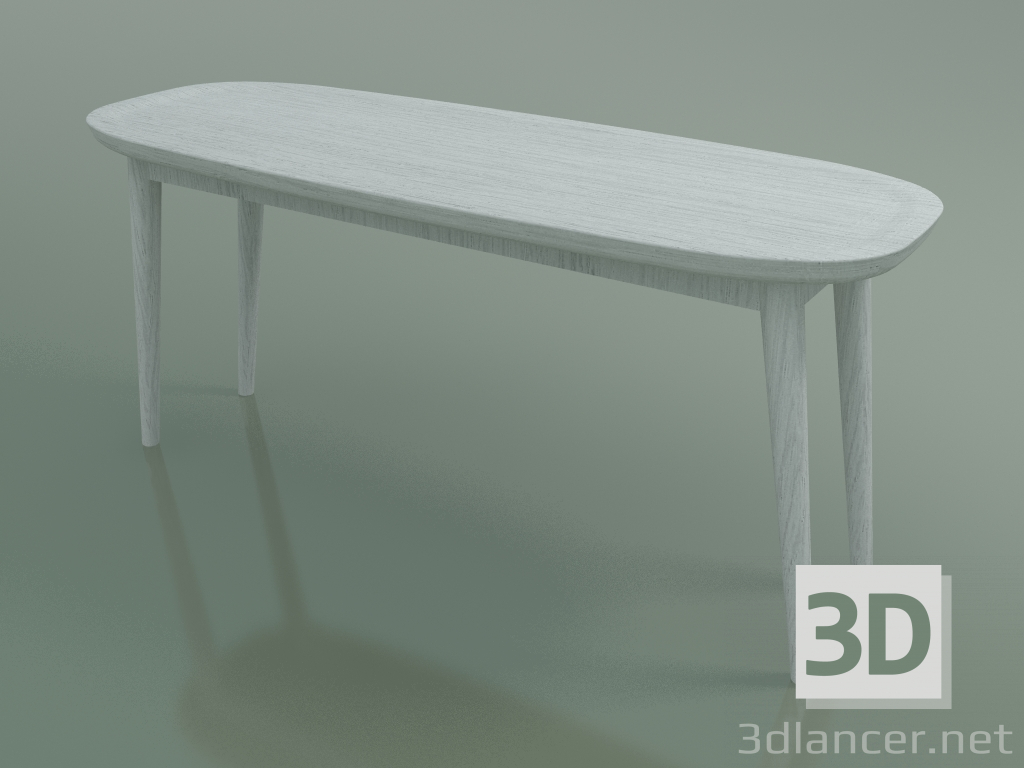 3d model Coffee table oval (247 R, White) - preview