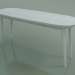 modello 3D Tavolino ovale (247 R, bianco) - anteprima