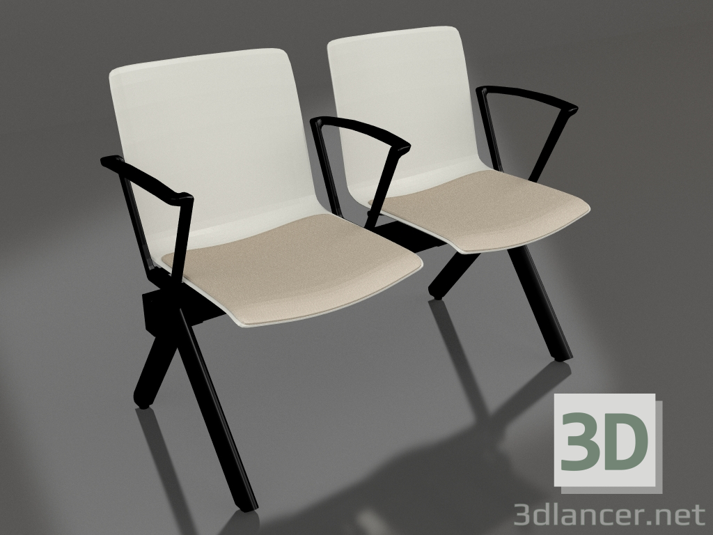modèle 3D Banc Shila SH2S - preview