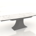 3 डी मॉडल फोल्डिंग टेबल पलेर्मो 160-240 (सफेद सिरेमिक-ग्रे) - पूर्वावलोकन