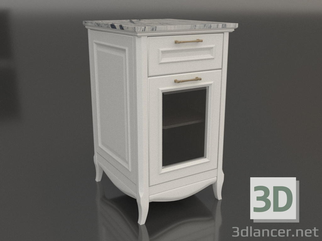 modèle 3D Cabinet avec dessus en marbre 3 (Estella) - preview