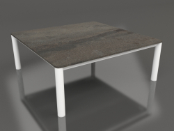 Table basse 94×94 (Blanc, DEKTON Radium)