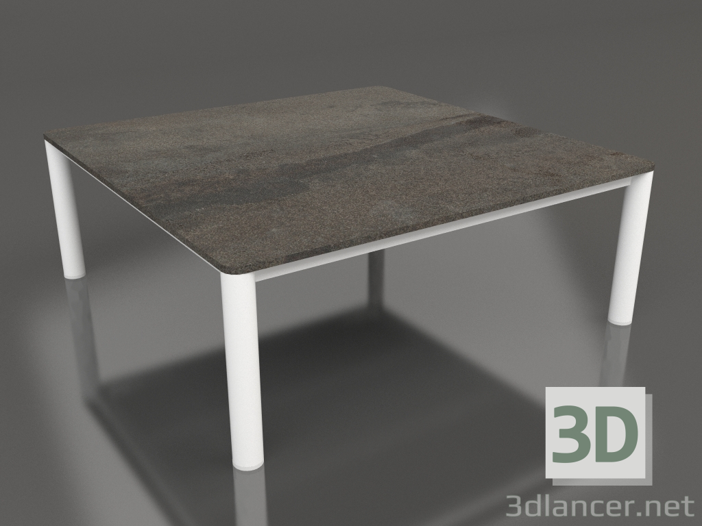 modello 3D Tavolino 94×94 (Bianco, DEKTON Radium) - anteprima