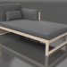 3D Modell Modulares Sofa, Abschnitt 2 rechts, hohe Rückenlehne (Sand) - Vorschau