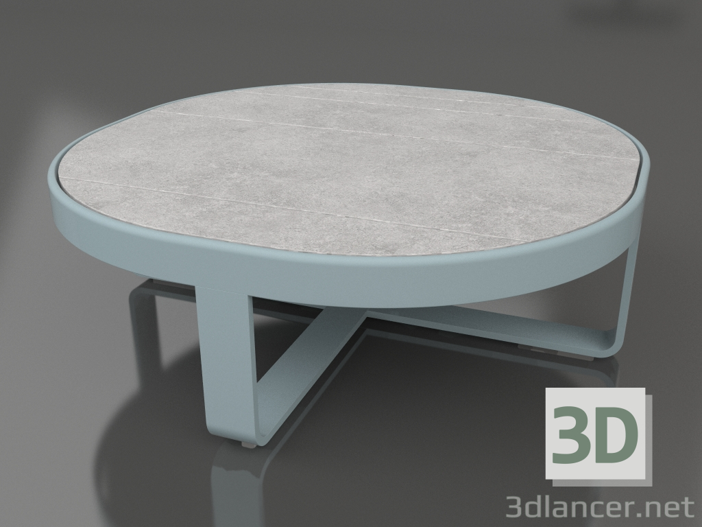modello 3D Tavolino rotondo Ø90 (DEKTON Kreta, Grigio blu) - anteprima