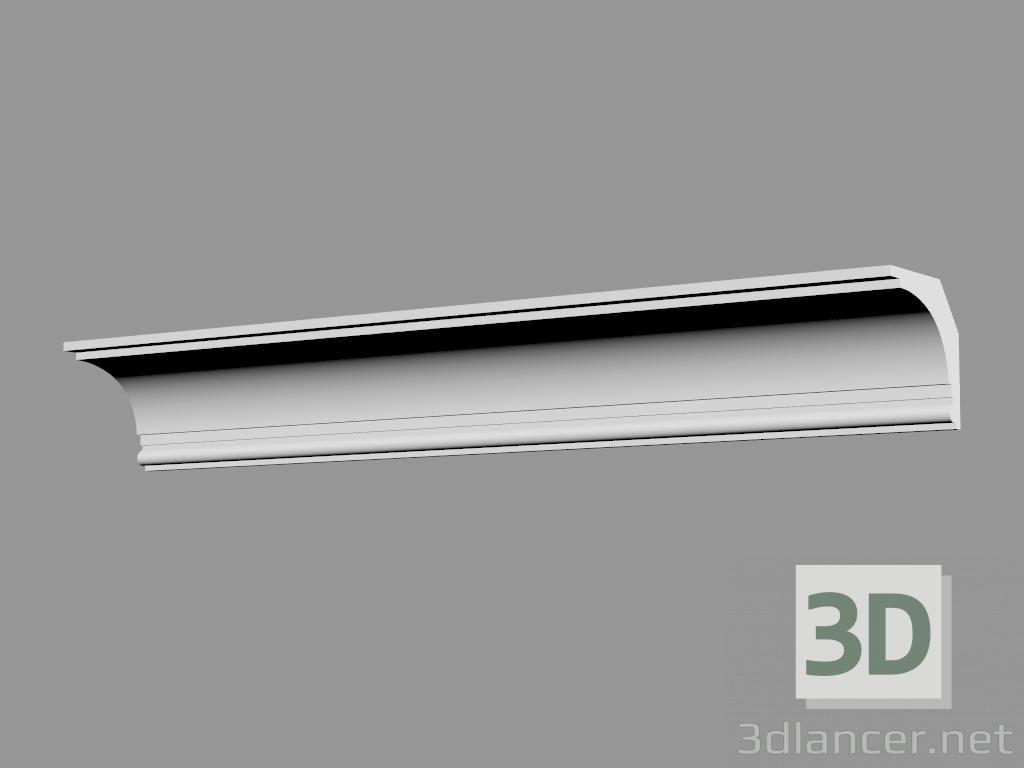 3d model The cornice is smooth Кт-3 (135x145mm) - preview