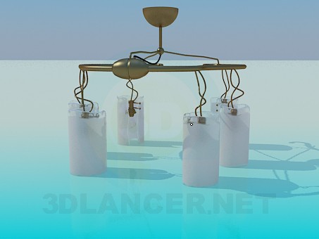 3d model Chandelier at 6 lamps - preview