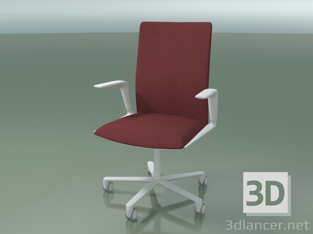 modèle 3D Chaise 4835 (5 roulettes, avec revêtement en tissu, V12) - preview