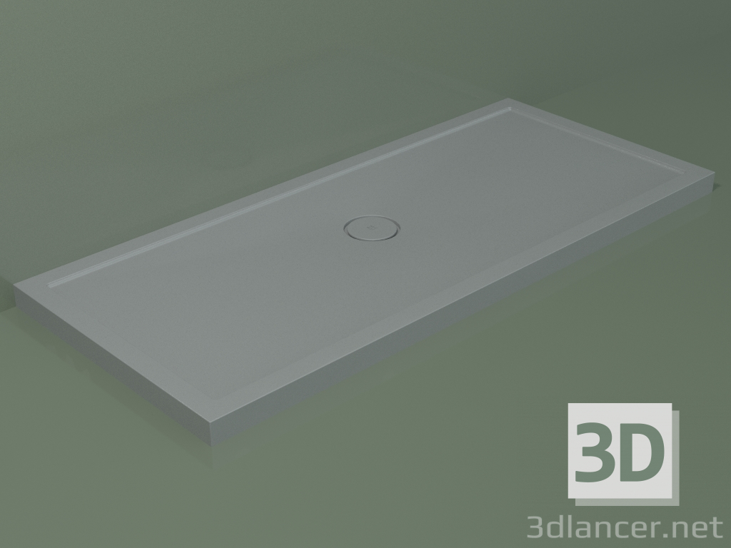 3D modeli Duş teknesi Medio (30UM0113, Gümüş Gri C35, 160x70 cm) - önizleme