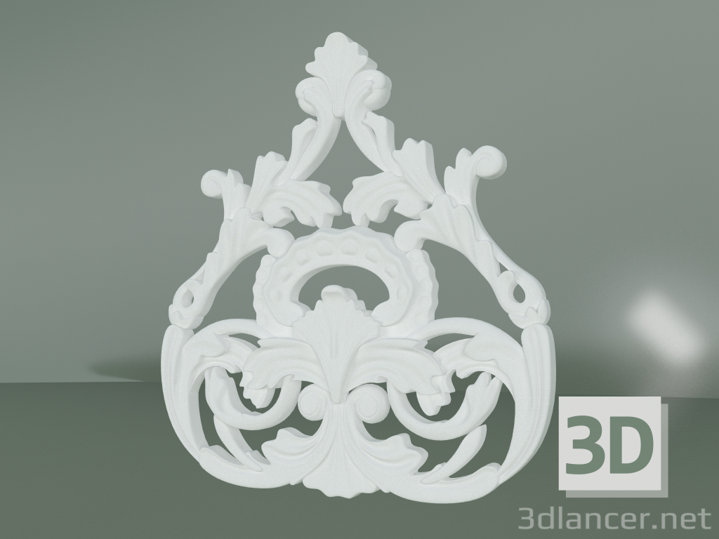 modello 3D Elemento decorativo in stucco ED038 - anteprima