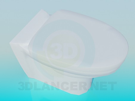 3d model Toilet on the stem - preview 3d model Toilet on the stem - preview