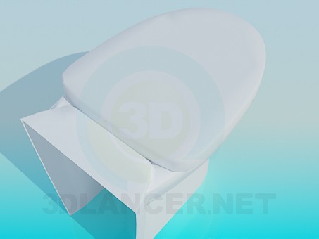 3d model Toilet on the stem - preview 3d model Toilet on the stem - preview