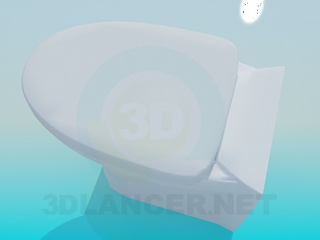 3d model Toilet on the stem - preview 3d model Toilet on the stem - preview