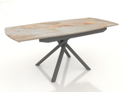 Folding table Salerno 120-180 (gray ceramics)