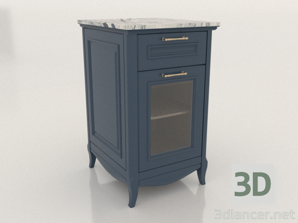 modèle 3D Cabinet avec dessus en marbre 1 (Ruta) - preview