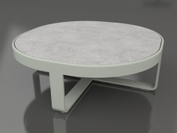 Кавовий столик круглий Ø90 (DEKTON Kreta, Cement grey)