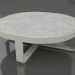 modèle 3D Table basse ronde Ø90 (DEKTON Kreta, Gris ciment) - preview