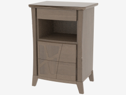 Bedside table with 3 drawers on CAMONC legs