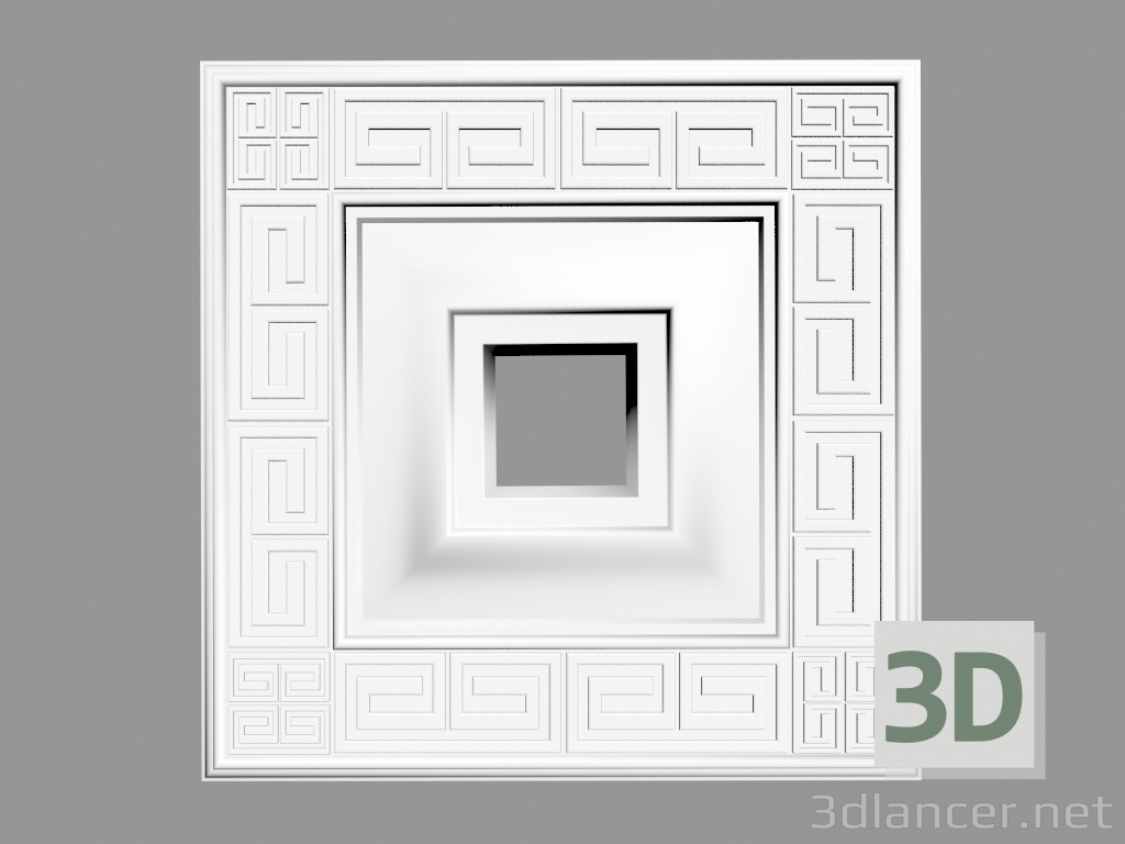 3D modeli Tavan çıkışı (P32) - önizleme
