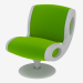 3d model Armchair on a round leg - preview