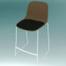 modèle 3D Chaise empilable SEELA (S320 avec rembourrage et plateau en bois) - preview